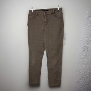 Bandolino Amy Modern Straight Leg Pants with Stretch Beige Size 8